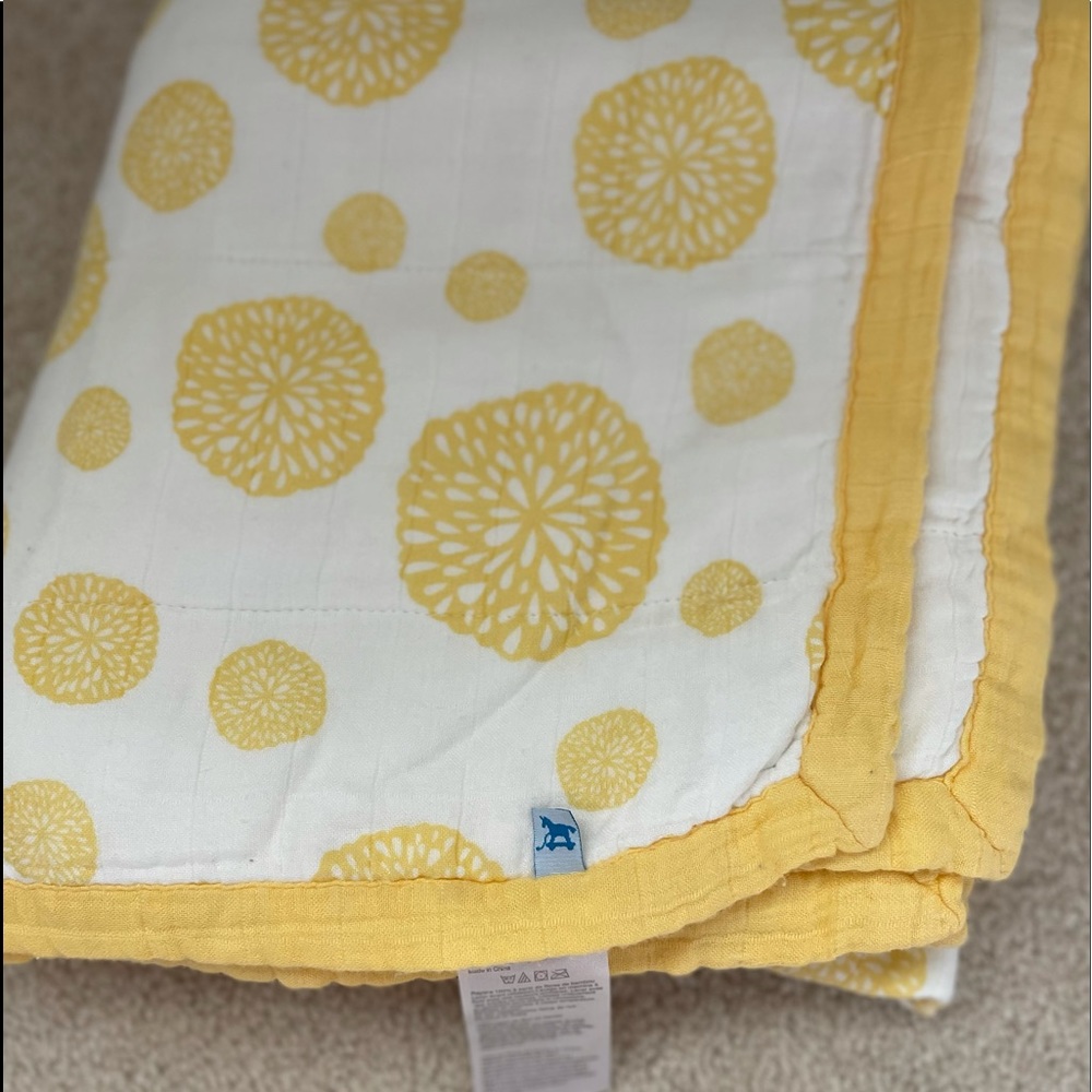 Little Uniocrn Muslin Quilt Baby Blanket
